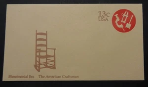US Envelope #U574 13¢ Bicentennial Era, The American Craftsman - unused (4071) - Picture 1 of 2