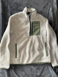Pullover VINEYARD VINES Para Hombre Clásico Polar 1/4 Cremallera Talla S Blanco Verde Azul Marino - Imagen 1 de 12