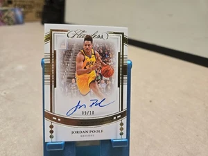 JORDAN POOLE 2022-23 FLAWLESS DRAFT GEM SIGNATURES GOLD AUTO /10 - Picture 1 of 2