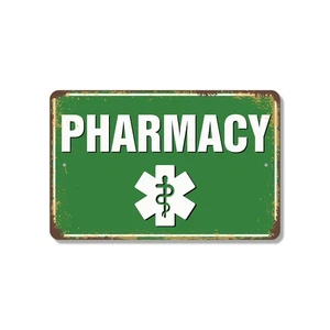 Pharmacy Street Sign Remedies Right Ahead Durable Perfect for shop Counters - Picture 1 of 26