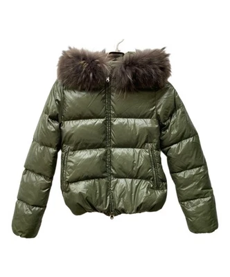 Chaqueta de plumón de piel de mapache DUVETICA Adhara Talla: 38 Oliva Hombre Foto 1 de 4