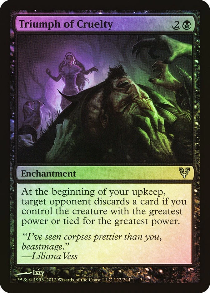 MTG FOIL Triumph of Cruelty  - Avacyn Restored #122 - Image 1 of 1