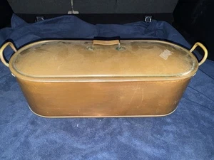 Hervidor de pescado cazador furtivo de cobre vintage asador de vapor - sin sello - Imagen 1 de 4
