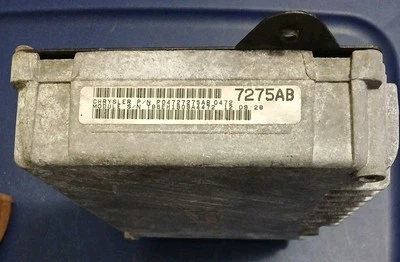 P04727275AB 2000 00 DODGE CARAVAN PLYMOUTH VOYAGER 2.4L ENGINE COMPUTER ECM ECU - Image 1 of 4