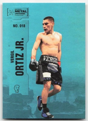 2022 SkyBox Metal Universe Champions #018 Vergil Ortiz Jr. Aqua - Image 1 of 2