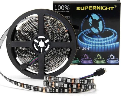Supernight 16 4 Ft 5050 RGB Strip Waterproof Black Pcb 300 LED Color Changing... - Image 1 of 4