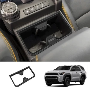 For Toyota 4Runner 2025 Accessories Front Cup Holder Frame Cover Trim Sticker - Picture 1 of 9