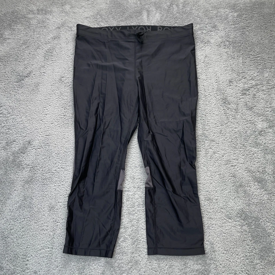 Calça Roxy Feminina Extra Grande Dri Flight Track Elástica Perna Reta Athleisure - Imagem 1 de 4