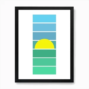 Sunrise Art Print Framed Wall Art Poster Canvas Print Picture - Picture 1 of 4