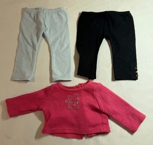 Ropa Oficial Muñeca American Girl 18" - 2 Pares de Pantalones/Leggings y Camisa - Imagen 1 de 2