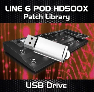 Line 6 POD HD500X Tone Patch Library: 4.000+ Gitarreneffekte auf USB - Bild 1 von 1