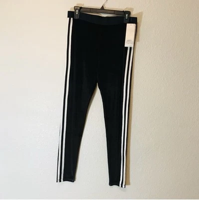 Leggings Nordstrom de veludo preto tamanho médio  - Imagem 1 de 4