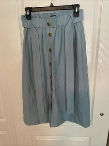Ann Taylor Loft Women Button Front Maxi Midi Skirt Size 2P 2 Petite - Picture 1 of 8