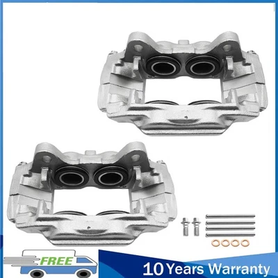 Pair Front Disc Brake Caliper with Steel Piston for Hummer H3 2006 2007-2010 H3T - Image 1 of 4
