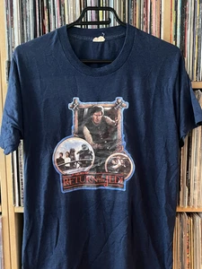 Vintage Official Return of the Jedi T-shirt 1983 - Dark Blue MEDIUM - Picture 1 of 9