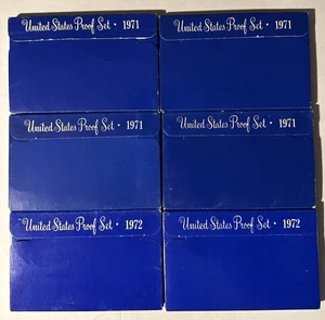 4X 1971 & 2X 1972 US Mint Proof Set Lot No COA’s - Picture 1 of 2