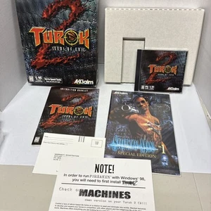 Turok 2 Seeds of Evil - US / English PC CD-ROM - BIG BOX - TOP W/ Shadow Man #1 - Picture 1 of 15