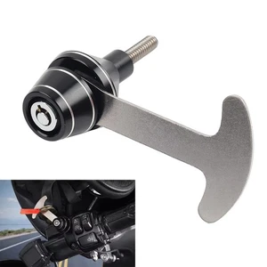 Motorcycle Anti Theft CNC Aluminum Handlebar Helmet Lock for Harley Accessories - Picture 1 of 8