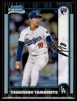 2024 Bowman Chrome 1999 25th Anniversary Yoshinobu Yamamoto Dodgers #BC25-4 RC - Image 1 of 2