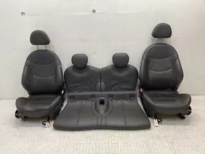 Mini Cooper Seats Leather Panther Black T6PN 05-06 R53 406 - Picture 1 of 24