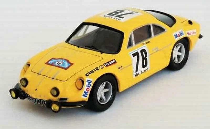 Alpine A110 Renult Creiterium Des Cevennes 1969 Wollek-De La  1:43 TROFEU RRFR25 - Immagine 1 di 1
