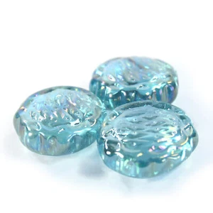 Motivnuggets Shine Blume Hellblau 1 Stück DIY Glasnuggets Muggelstein Mosaik Man - Bild 1 von 4