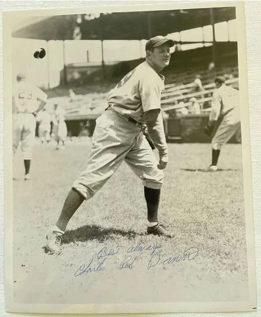 Charles "Red" Barrett Signed Autographed Vintage Glossy 8x10 Photo Boston Braves - Image 1 of 1