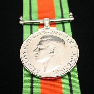 WW2 British/Canada/Commonwealth Defence Medal, Reproduction - Imagen 1 de 2