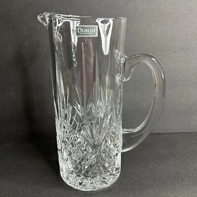 Jarra de bebidas de cristal, Shannon por Godinger, colección Dublín transparente pesada Foto 1 de 4