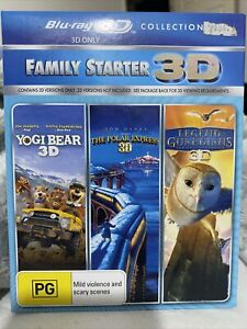 Blu Ray 3D - YOGI BEAR / THE POLAR EXPRESS / LEGEND OF THE GUARDIANS  - Region B