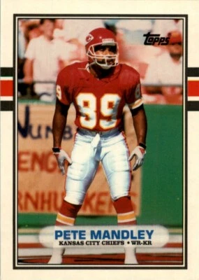 1989 Topps Traded NFL Pete Mandley #12T - Image 1 of 2
