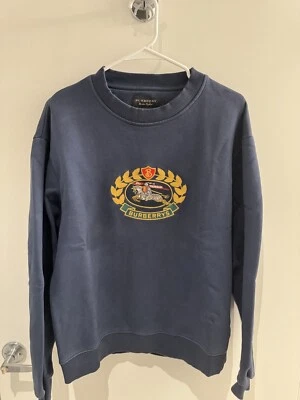Sudadera Vintage Burberrys Big Center Logo Azul Talla M (Hombre) Foto 1 de 4