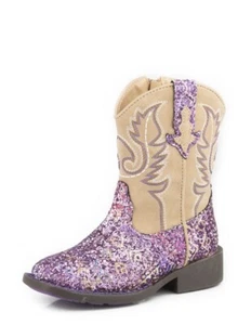 Roper Western Boot Girl Aztec 6" Shaft Side Zipper 09-017-1225-3361 PU - Picture 1 of 1