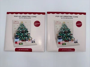 Up With Paper Lot Of 2 Holiday Pop-Up Christmas Cards- Combo - ($20) Great Deal! - Picture 1 of 3