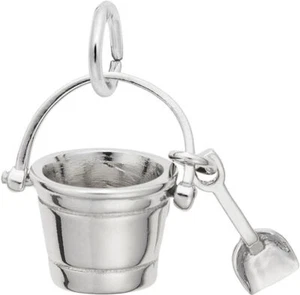 Sterling Silver Pail And Shovel Charm by Rembrandt - Picture 1 of 2