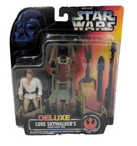 1996 Star Wars Power of The Force Deluxe Luke Skywalker Skiff Kenner Red Card - Picture 1 of 15