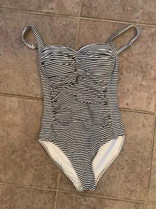 Sorrento Stripe Joanne 1-Piece US 4 NAVY BLUE & WHITE STRIPE Nip Tuck Swimsuit - Picture 1 of 10