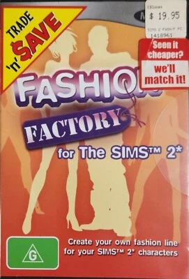Fashion Factory For The Sims 2 Pc Cd Free Postage - Image 1 of 3