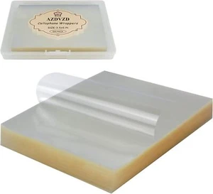 Candy Wrapper Caramel And Chocolate Wrappers Natural Cellophane 500 Square Sheet - Picture 1 of 2