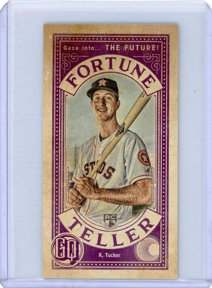 2019 Topps Gypsy Queen Kyle Tucker Houston Astros Rookie Mini Fortune Teller - Image 1 of 2
