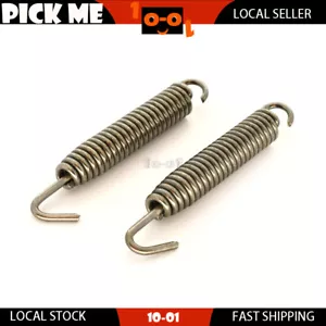 2Pcs Exhaust Spring Pipe Muffler 75mm For Yamaha YZ400F 1989-1996 1997 1998 1999 - Picture 1 of 1