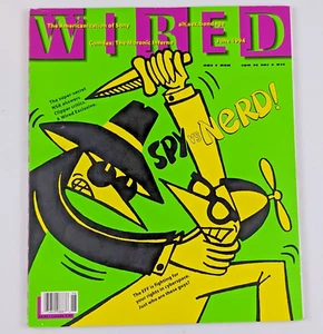 Wired Magazine June 1994 Spy vs Nerd! NSA Clipper Critics EFF ~ No Label - Picture 1 of 3