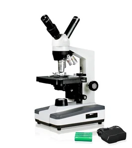 Parco Dual View Compound Microscope, Mechanical Stage, Rechargeable Battery - Picture 1 of 4