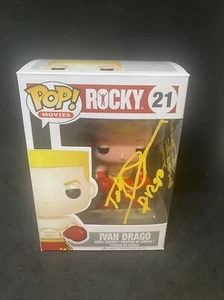 DOLPH LUNDGREN firmato Ivan Drago Rocky IV Funko Pop #21 Beckett testimone + citazione - Foto 1 di 7