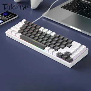 68-key Full-key Punchless Hot-swappable TYPE-C Interface Mechanical Keyboard - Picture 1 of 15