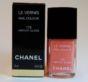 CHANEL 175 ABRICOT GLOSS V Rare Vintage Sheer Coral Nail Varnish NEW Mint in Box - Picture 1 of 3