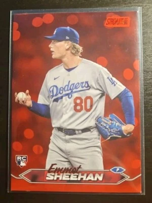 2024 Topps Stadium Club Emmet Sheehan #126 Red Foil RC Dodgers - Image 1 of 2
