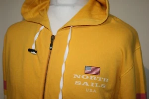 Chaqueta sudadera con capucha y cremallera completa North Sails - M - Amarilla - Sudadera con capucha - Top de vela - Imagen 1 de 11