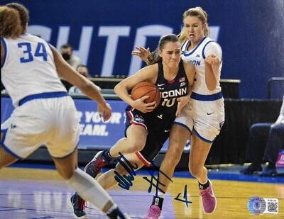 NIKA MUHL Signed 8x10 Photo UCONN HUSKIES Seattle Storm BAS COA Rookie Autograph - Image 1 of 2