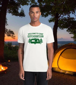MEN WOMENS TEE TSHIRT UNISEX CAMP CAMPING QUIT KAREN WEEKEND OUTDOORS GIFT NIGHT - Picture 1 of 18